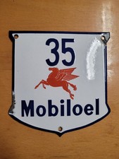 Mobiloel Garagenschild Emailschild/Emailleschild Original mit Anbauanleitung!!