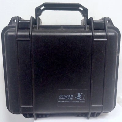 Funda rígida protectora Pelican 1200 - Impermeable - Negra  Foto 1 de 4