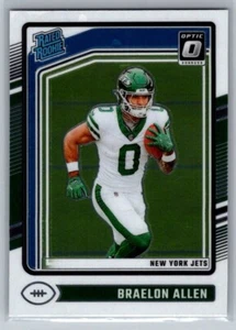 Braelon Allen Rookie Base Jets 2024 Panini Optic Football - Picture 1 of 2