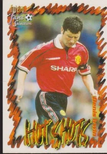 FOOTBALL CARDS MANCHESTER UNITED 1999 HOT SHOTS DENIS IRWIN N° 48 - Picture 1 of 2