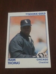 1991 Star Rookie Guild Glossy Frank Thomas Only 5,000 Made HOF RARE SHARP!