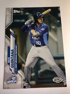 2020 Topps Pro Debut Jumbo 5x7 Nick Quintana Whitecaps PD74 03/49