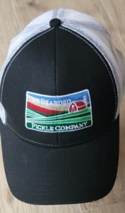 The Bearded Pickle Company Black & White Adjustable Cap Hat by Outdoor Cap NWOT - Picture 1 of 6