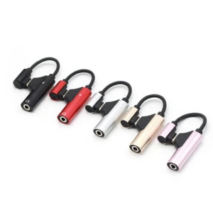 Cable Converter 3.5mm Type C to Adapter Headphone Jack With Charger Option - Picture 1 of 14