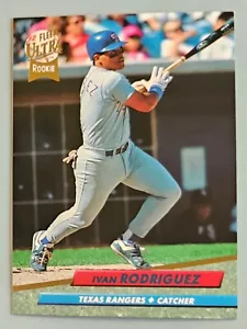 1992 Fleer Ultra RC Ivan Rodriguez Rookie Texas Rangers #139 - Picture 1 of 1