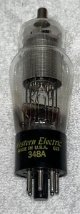 Western Electric 348A Small Punch Hold Square getter Vacuum tube TV7 Strong 60gm - Picture 1 of 6