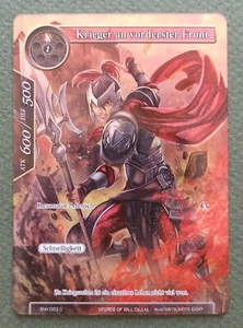 Guerriero in prima linea SNV-023 C Comune Full Art Forza di Volontà FoW - Foto 1 di 1