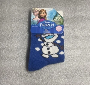 Disney Frozen Olaf Socks Child Kid Shoe Size 1 - 5 - Picture 1 of 2