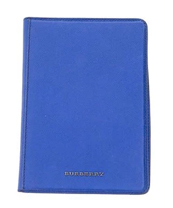 BURBERRY MINICONISTON Sapphire Blue iPad Mini Cover Case 100% Leather MSRP 425$ - Picture 1 of 5