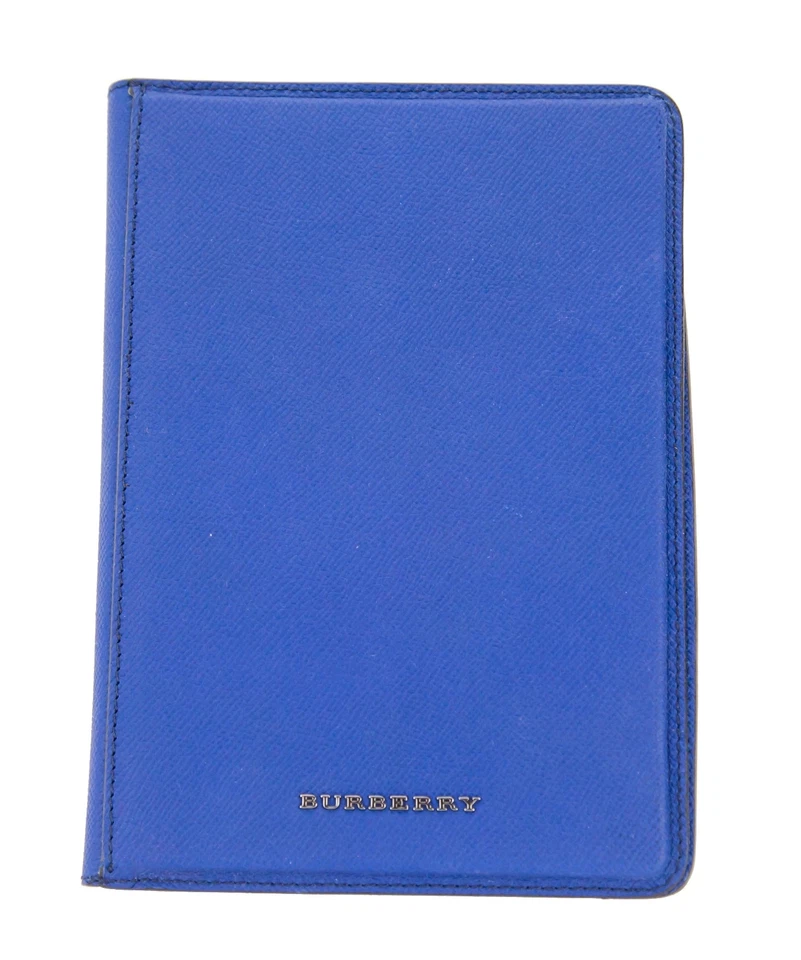 BURBERRY MINICONISTON Sapphire Blue iPad Mini Cover Case 100% Leather MSRP 425$ - Image 1 of 4