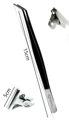 2 pcs set  C- Curve Tweezers and Pinch clump/artificial nail tools/ acrylic/gel - Image 1 of 4