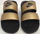 Nike Offcourt Duo Women's Size 9 Slides Sandals Gold/Black DC0496-700