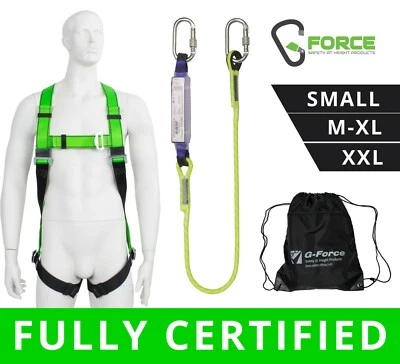 G-Force Height Safety Fall Arrest Shock Absorbing Work Positioning Lanyard Kit - Image 1 of 4