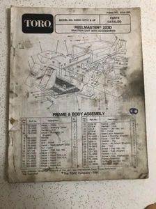 Tractor de césped Toro Reelmaster 223D usado manual de piezas - Imagen 1 de 4