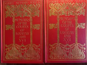 1899 Memoiren des Hofes von LOUIS XV und XVI .... Vol l & ll sehr gut - Bild 1 von 8