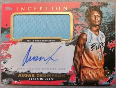 2021 Topps Inception Ote  Ausar Thompson  autograph, relic 24/25 - Image 1 of 3