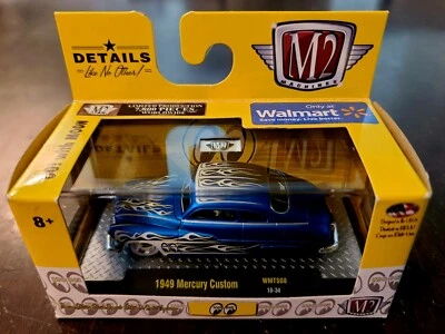 M2 Machines Mooneyes 1949 Mercury Custom Blue WMTS08 Walmart Exclusive *NEW* - Image 1 of 3