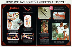Jantzen Sportswear America's Lifestyle 1983 retro arte foto impresión anuncio 21 - Imagen 1 de 1