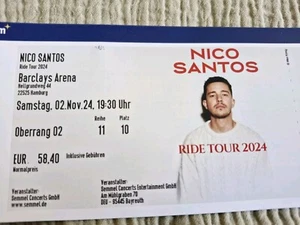 Konzertkarten 2024 Hamburg Barclays Arena 2.11.2024 Nico Santos - Bild 1 von 1