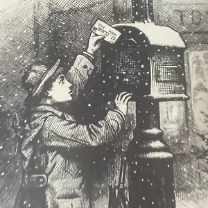 Weihnachtspost Thomas Nast Holzschnitt Gravur 1879 Harper's Weekly selten - Bild 1 von 16