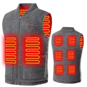 Herren Winter Smart Beheizte Weste Elektrische Heizung Fleece Weste Heiz Jacke - Bild 1 von 26