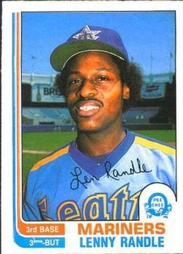 #312 Len Randle - Seattle Mariners - 1982 O-Pee-Chee Baseball - Image 1 of 1