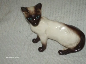 Vintage beswick siamesische Katzenornament 16,5 cm hoch/lang 7 cm breit sehr guter Zustand - Bild 1 von 5