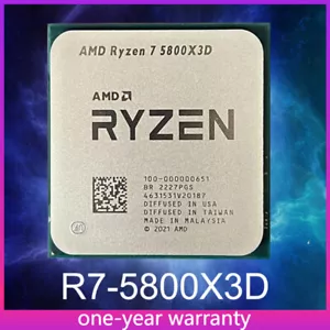 AMD Ryzen 7 5800X3D AM4 CPU Processor 3.4GHz 8Core 16Thr 105W R7 5800X3D - Afbeelding 1 van 2