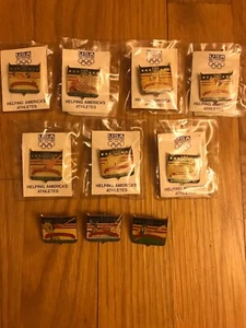 Set Of 10 USA Olympics 1992 Barcelona Lapel Pin. Baseball, Diving, Gymnastics - Picture 1 of 11