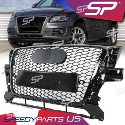 Gloss Black Bumper Honeycomb Grille for Audi Q5 2009-2012 Base Premium Prestige Foto 1 de 4