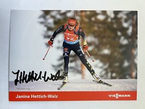 orig. Biathlon Autogrammkarte Janina Hettich-Walz