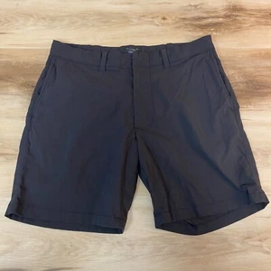 J Crew Tech Shorts Uomo 31 Performance Nero Chino 7" Tasche Leggero - Foto 1 di 6