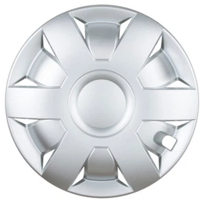 4x14" Embellecedores Cubiertas de rueda para Vauxhall Corsa plata 14" - Imagen 1 de 3