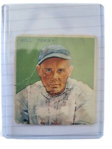1933 Goudey Big League Chewing Gum Bill Terry #125 Manager New York Giants