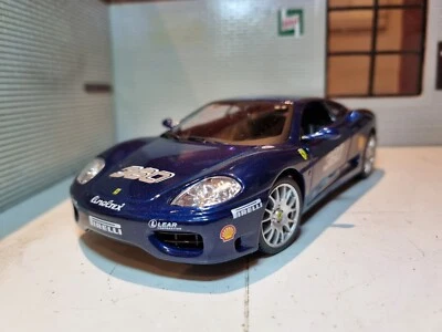Ferrari 360 Challenge Stradale Blue GT Racing Sports 1:24 Scale Model Car BNIB - Image 1 of 4