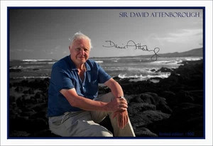 Sir David Attenborough A3 Signed Limited Edition Memorabilia Print Gift - Picture 1 of 3