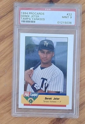 1994 Fleer ProCards Derek Jeter #22 Florida State League All-Star PSA 9 - Image 1 of 2