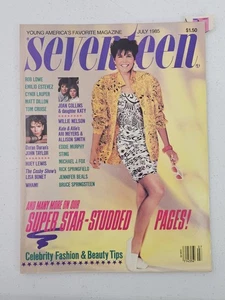 Seventeen Magazine July 1985 Jeanette Schaeffer Cover Emilio Estevez John Taylor - Foto 1 di 7