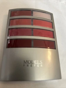 Models Prefer palette w/ 2 Blush 6Eyeshadow 8 cream lipsticks #3 mauve-red shade - Picture 1 of 11