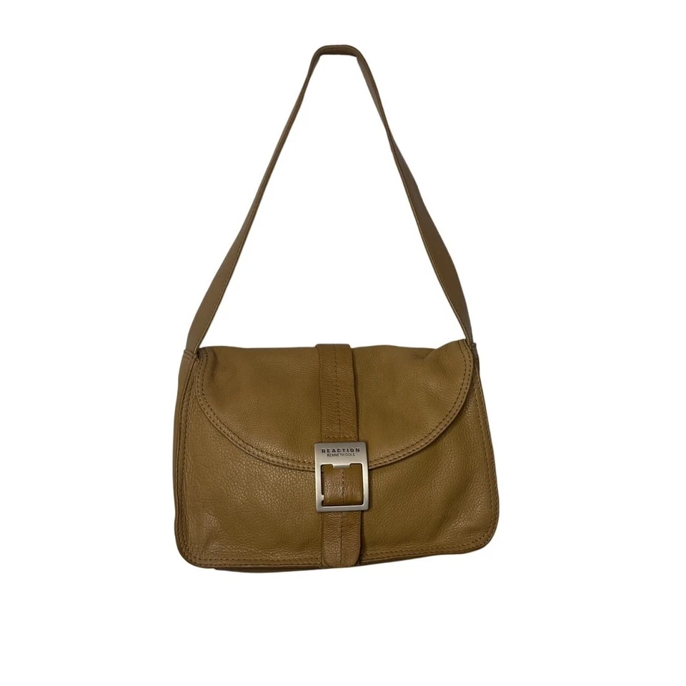 Bolso de hombro Kenneth Cole Reaction de cuero camel Foto 1 de 4