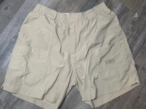 Vintage Pantaloncini cargo AFTCO 8" con cuciture interne marrone 100% nylon da uomo taglia 40 0197 - Foto 1 di 8