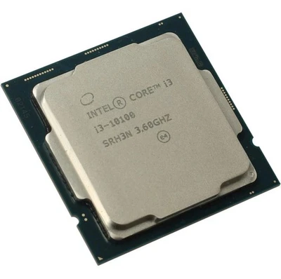 Intel Core i3-10100 Processor (10th Gen) 4-Core 3.6GHz LGA1200 65W SRH3N - Image 1 of 2
