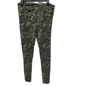 Soft Surroundings Leggings Damen Gr. Large schwarz gelb Ankle Activewear - Bild 1 von 9