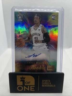 2022-23 Hoops - Rookie Ink - Alondes Williams - Nets  - Image 1 of 2