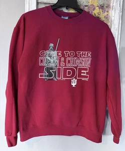 Felpa Come To The Cream & Crimson Side Indiana University Star Wars Large - Foto 1 di 7