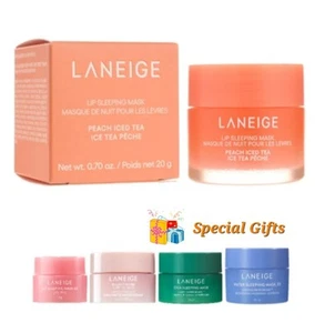 LANEIGE Authentic 2025 NEW Lip Sleeping Mask PEACH ICED TEA 20g + 4 Gifts Korea - Picture 1 of 1