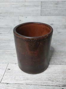 Vintage Braun Leder Noco Würfelbecher Glücksspiel Gaming - Bild 1 von 5