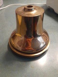 Vintage Russell Hampton Co 1950 Brass Bell missing top screw in handle - Picture 1 of 3