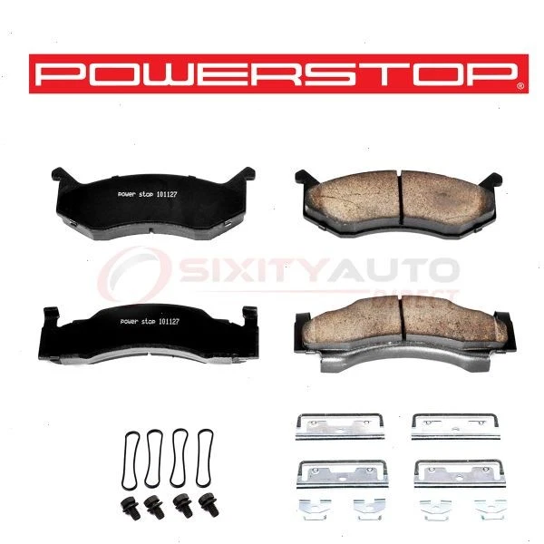 PowerStop Front Disc Brake Pad & Hardware Kit for 1995-1997 Dodge B1500 - ok Foto 1 de 4