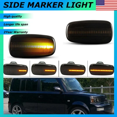 Para 2004-2006 Toyota Scion xB 2x luz de sinalização lateral LED fluida para-lama dianteiro - Imagem 1 de 4